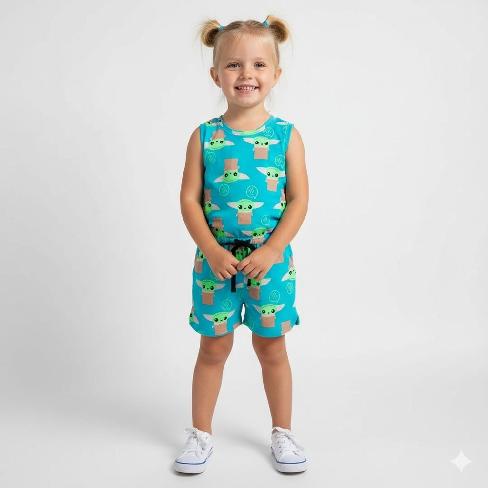 Star Wars Girls Blue Character Pajamas Size‎ 3T
